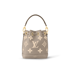 Nano Noé Grained Leather – in addition to its practical drawstring closure, it features a removable handle – LUX VERSE Luxury Designer Fashion Outlet