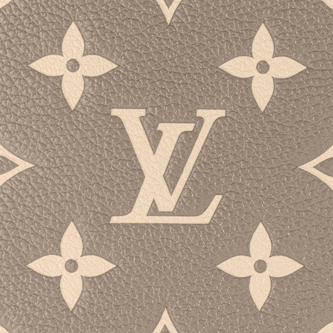 NéoNoé MM Empreinte Leather – the bold Initials and Monogram Flowers bring a fashionable feel to this NéoNoé MM – LUX VERSE Luxury Designer Fashion Outlet