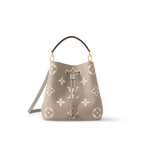NéoNoé MM Empreinte Leather – the bold Initials and Monogram Flowers bring a fashionable feel to this NéoNoé MM – LUX VERSE Luxury Designer Fashion Outlet