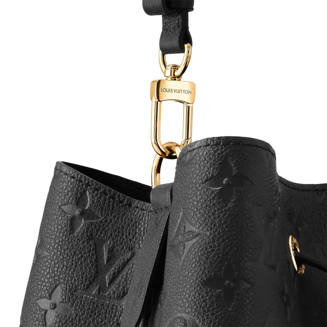NéoNoé MM Monogram leather – black Embossed Monogram Empreinte grained cowhide leather Cowhide-leather trim – LUX VERSE Luxury Designer Fashion Outlet
