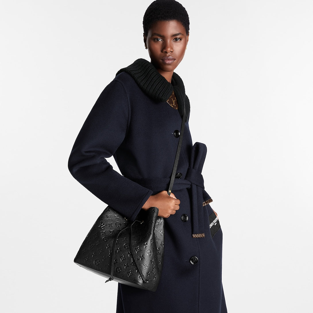 NéoNoé MM Monogram leather – embossed Monogram Empreinte leather brings a sophisticated feel to the NéoNoé MM – LUX VERSE Luxury Designer Fashion Outlet