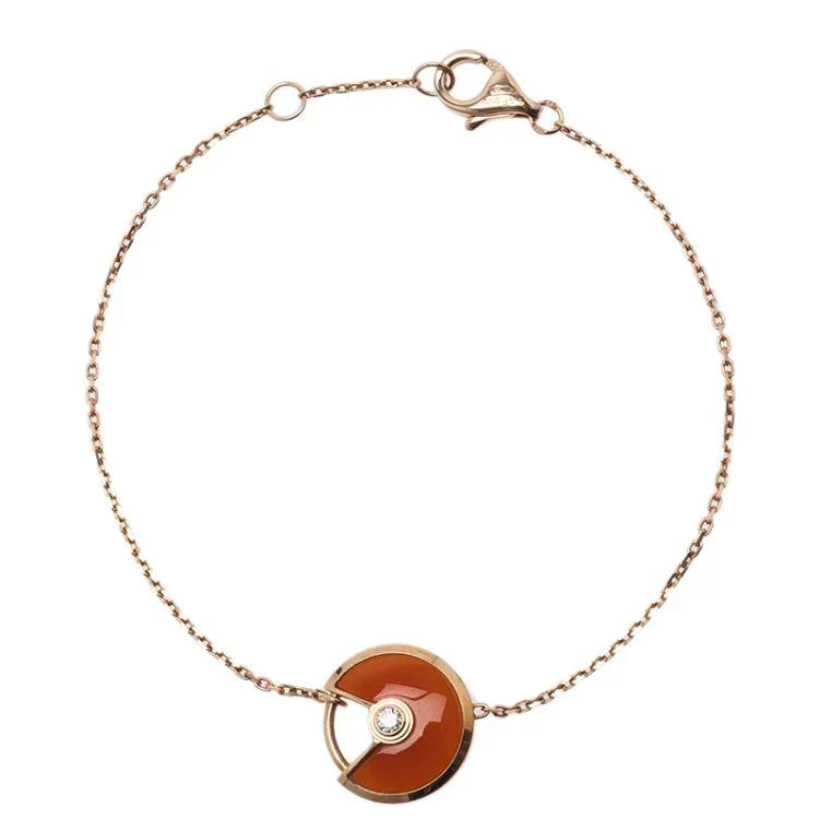 Amulette Carnelian Rose Gold Bracelet – LUX VERSE Luxury Designer Fashion Outlet