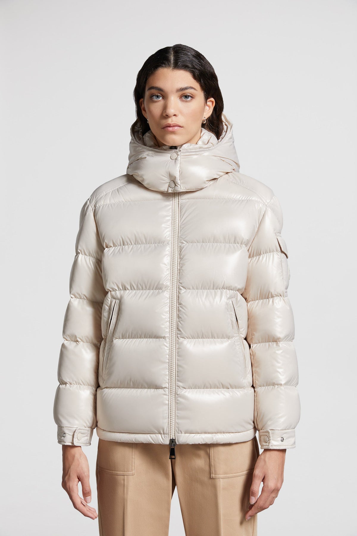 Maire Short Down Jacket – this down jacket features comfortable lines and is crafted in resistant nylon laqué – LUX VERSE Luxury Designer Fashion Outlet