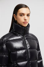 Maire Short Down Jacket – this down jacket features comfortable lines and is crafted in resistant nylon laqué – LUX VERSE Luxury Designer Fashion Outlet