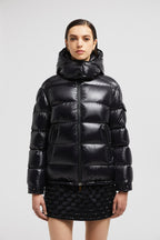 Maire Short Down Jacket – this down jacket features comfortable lines and is crafted in resistant nylon laqué – LUX VERSE Luxury Designer Fashion Outlet