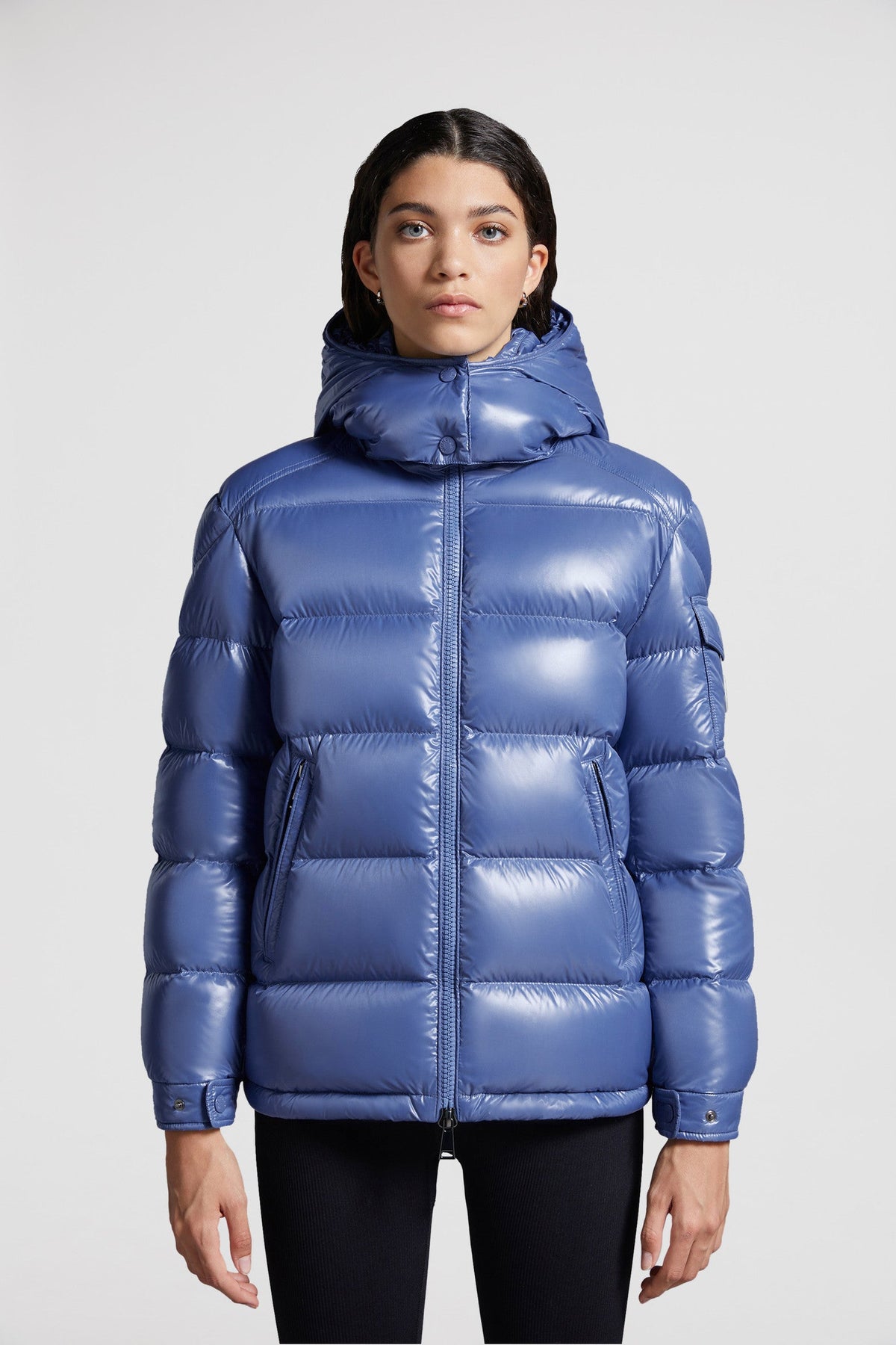 Moncler Maire Short Down Jacket – this down jacket features comfortable lines and is crafted in resistant nylon laqué – LUX VERSE Luxury Designer Fashion Outlet