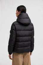 Maya 70 Short Down Jacket – emblematic of brand DNA, the down jacket is crafted in matt fabrics with iconic – LUX VERSE Luxury Designer Fashion Outlet