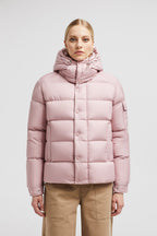 Maya 70 Short Down Jacket – emblematic of brand DNA, the down jacket is crafted in matt fabrics with iconic – LUX VERSE Luxury Designer Fashion Outlet
