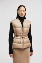 Nai Down Vest – the versatile puffer vest is crafted from longue saison and features a drawstring – LUX VERSE Luxury Designer Fashion Outlet