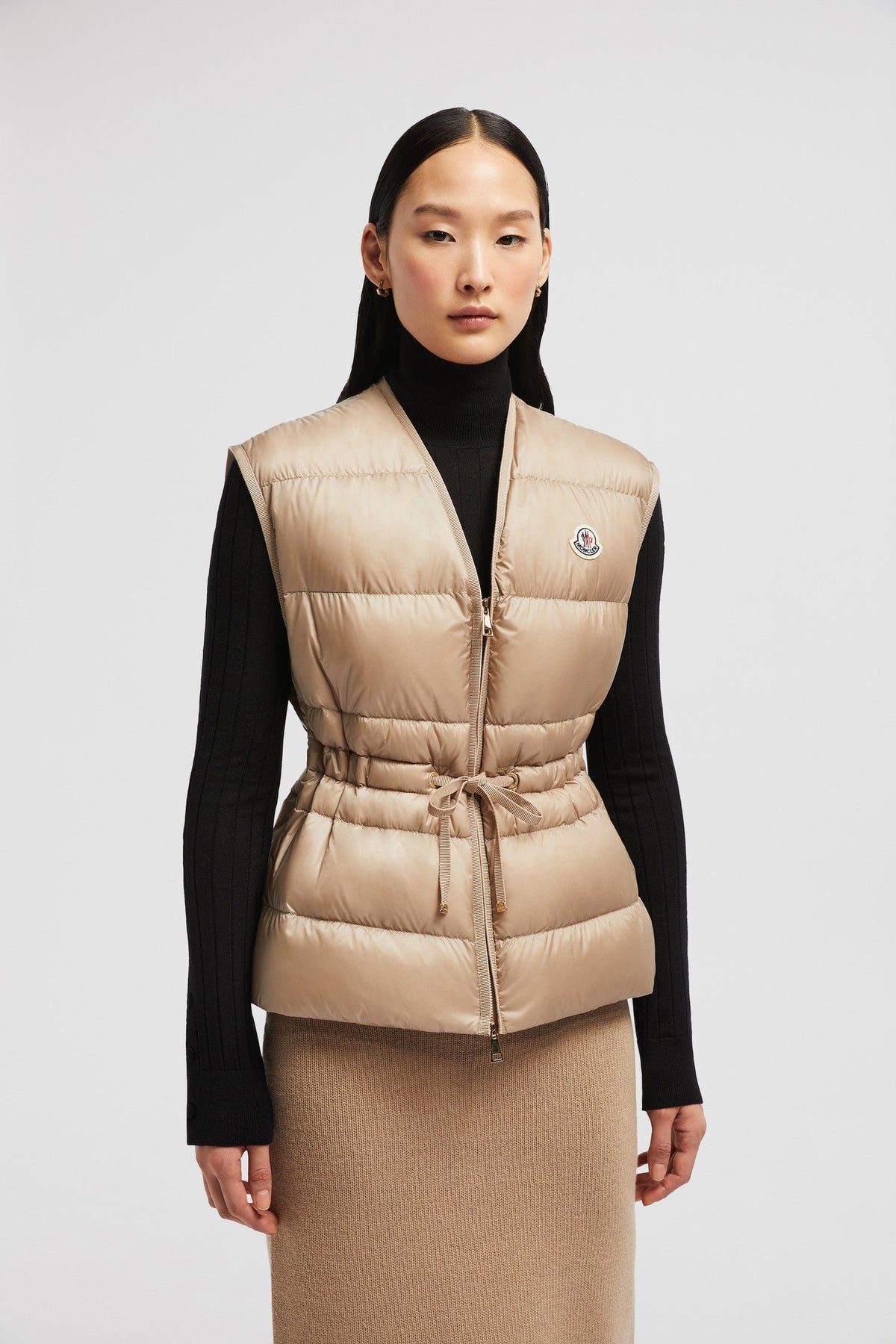 Nai Down Vest – the versatile puffer vest is crafted from longue saison and features a drawstring – LUX VERSE Luxury Designer Fashion Outlet