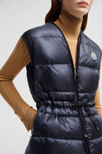 Nai Down Vest – the versatile puffer vest is crafted from longue saison and features a drawstring – LUX VERSE Luxury Designer Fashion Outlet
