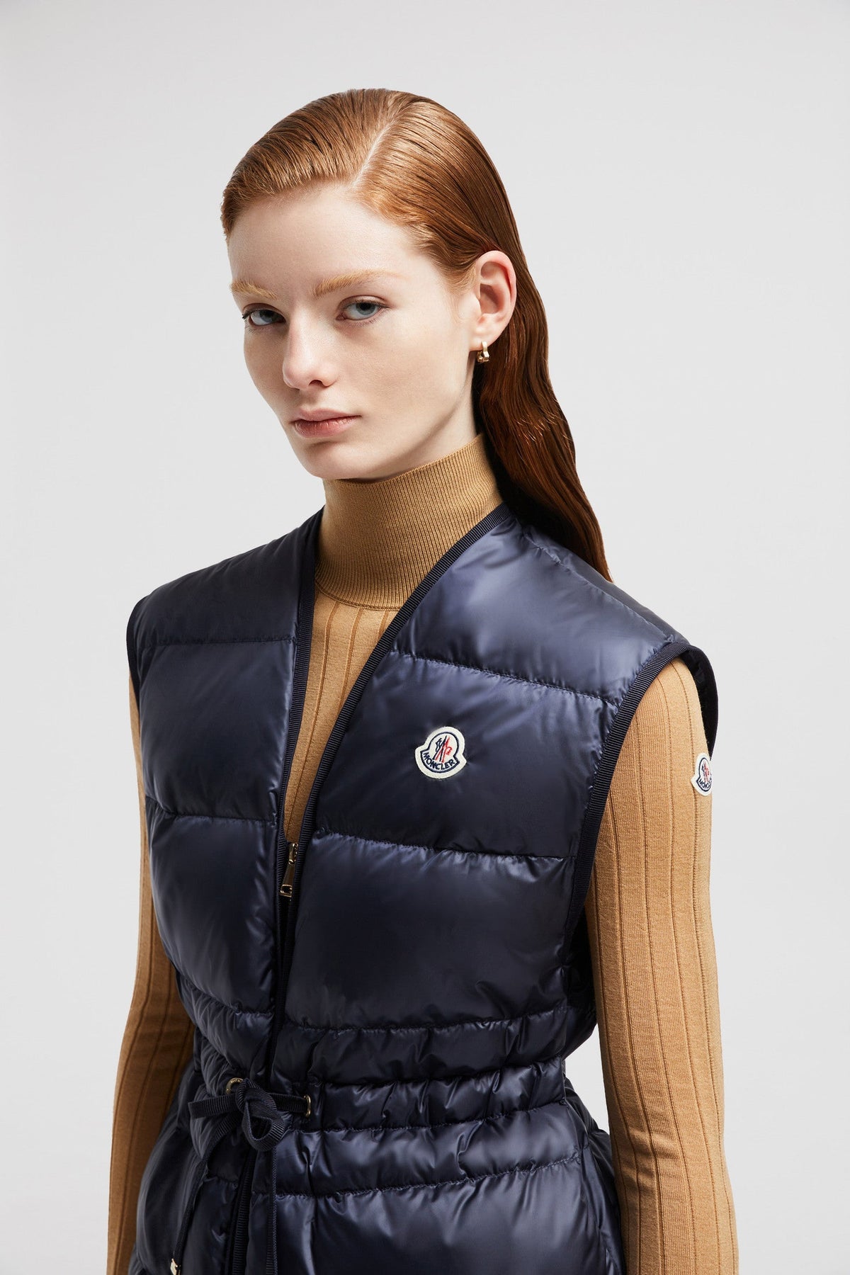 Nai Down Vest – crafted from longue saison Longue saison lining Down-filled Zipper closure Zipped – LUX VERSE Luxury Designer Fashion Outlet