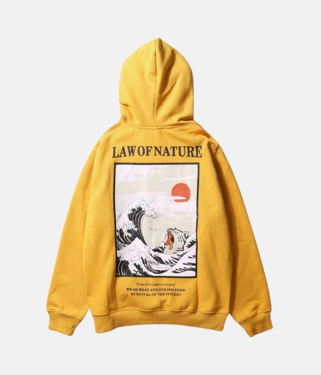 Nature Hoodie – material: Premium Cotton Design: Drawstring hood, pouch pocket, printed – LUX VERSE Luxury Designer Fashion Outlet