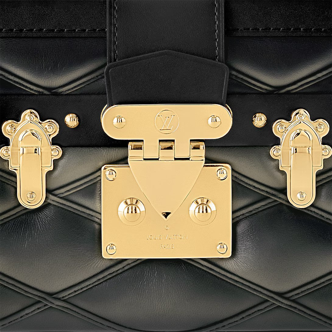 Vuitton Petite Malle – the inside is lined with sheepskin leather – LUX VERSE Luxury Designer Fashion Outlet
