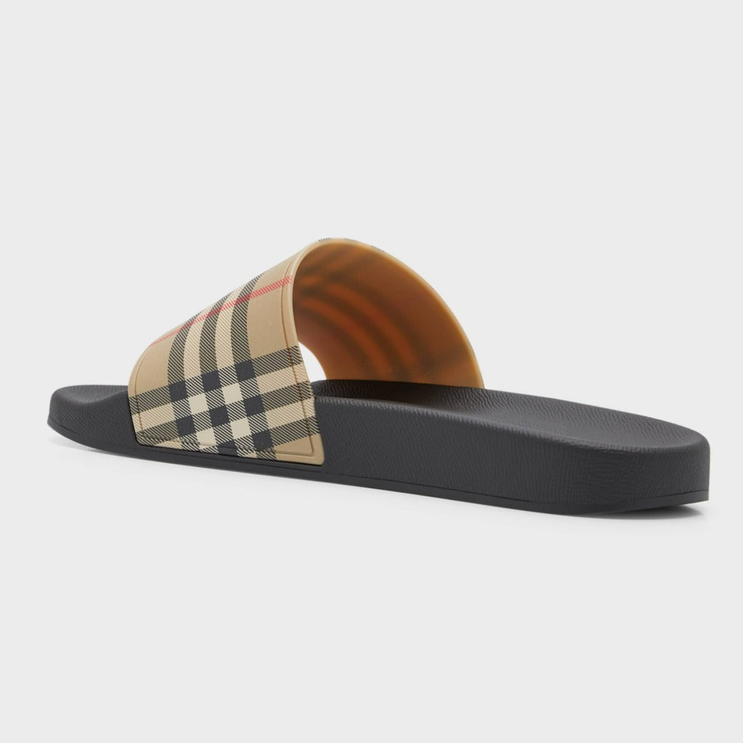 Men's Summer Casual Beach Slides Sandals – flat heel Open toe Single band vamp Molded footbed Easy slide style – LUX VERSE Luxury Designer Fashion Outlet