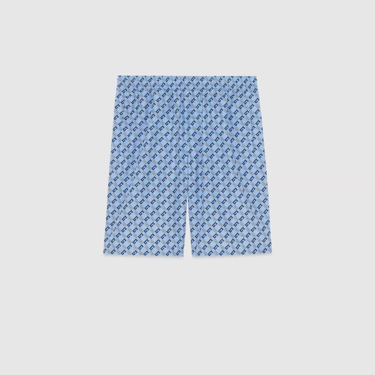 Nylon printed swim shorts – for the Spring Summer 2023 collection, colors, and logos clash to create new – LUX VERSE Luxury Designer Fashion Outlet
