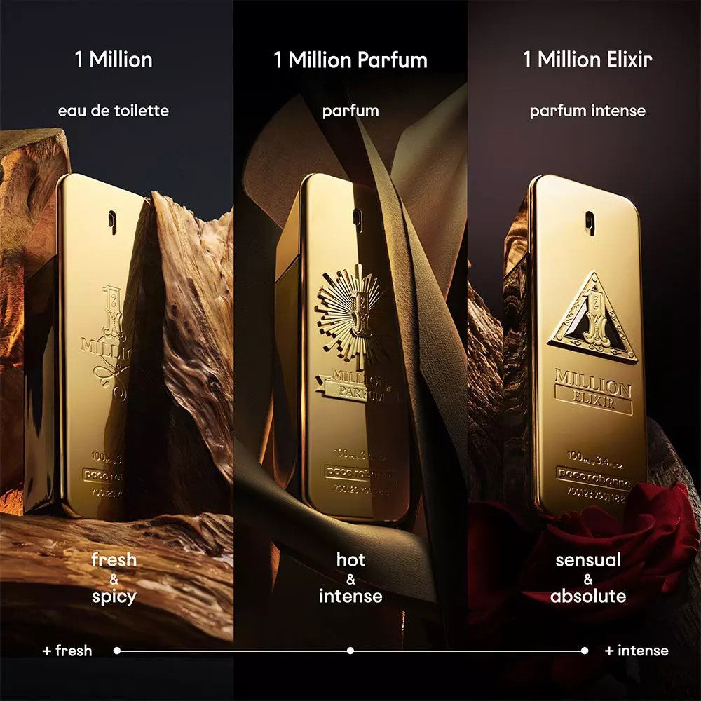 1 Million Elixir 3.4 oz EDP for men – 1 Million Elixir, richer than ever before – LUX VERSE Luxury Designer Fashion Outlet