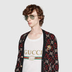 Oversize washed T-shirt with logo – an oversize T-shirt style made in washed cotton jersey with small holes in – LUX VERSE Luxury Designer Fashion Outlet