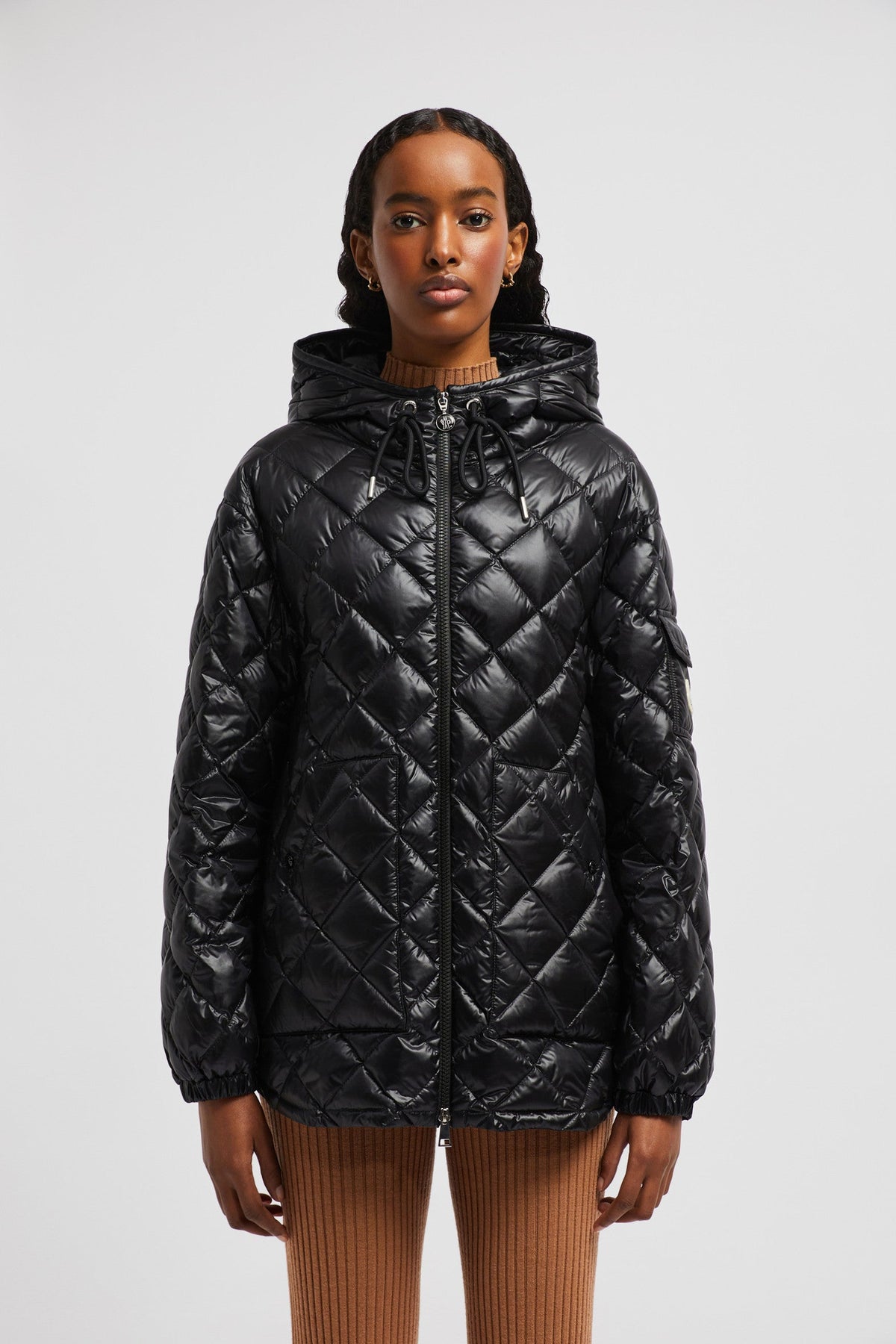 Padded Jacket – crafted from longue saison Longue saison lining Down-filled Adjustable hood Zipper – LUX VERSE Luxury Designer Fashion Outlet