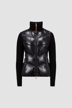 Padded Wool Zip-Up Cardigan – crafted from carded wool, this cardigan is enhanced with a down-filled front and back – LUX VERSE Luxury Designer Fashion Outlet