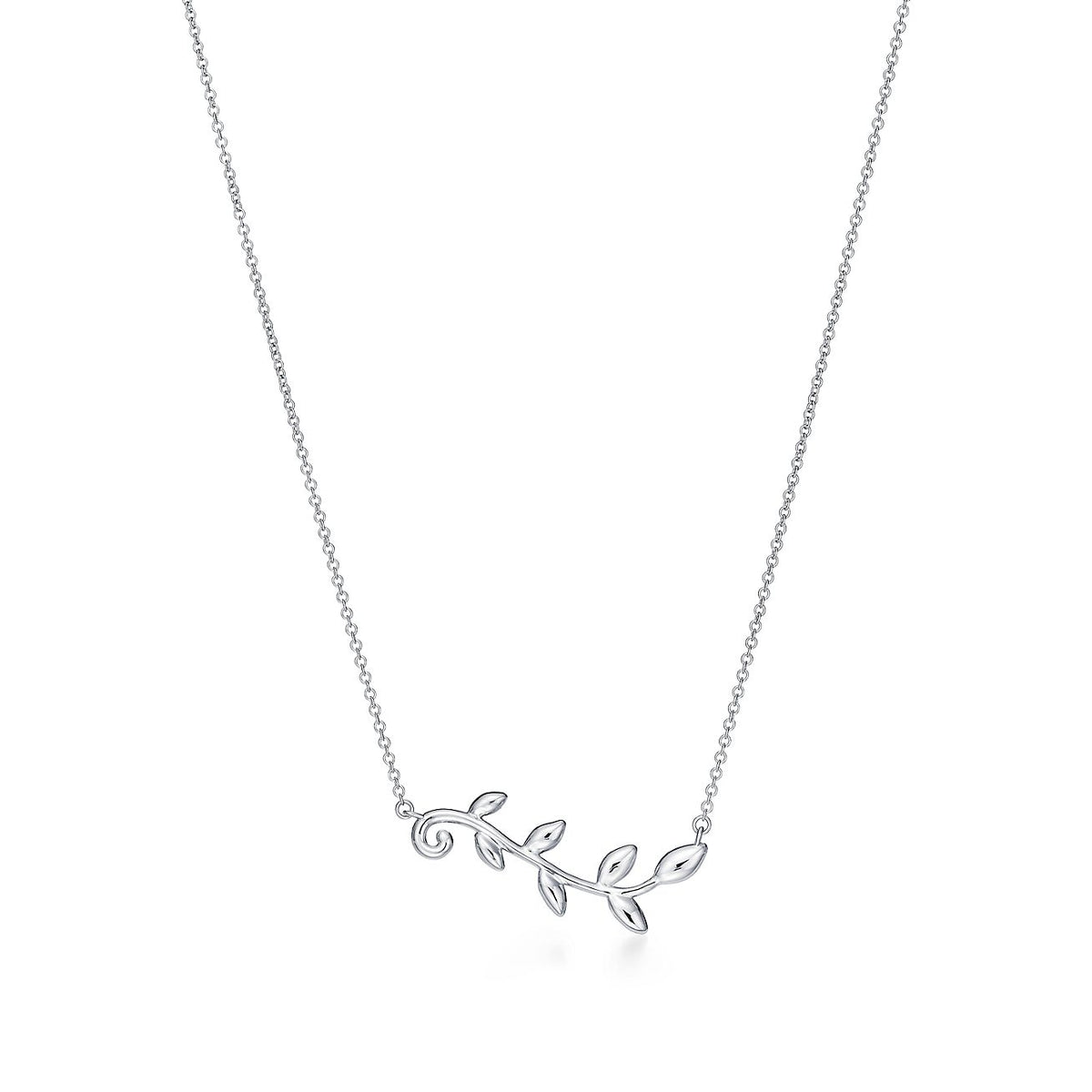 Paloma Picasso Sterling Silver Olive Branch Necklace – LUX VERSE Luxury Designer Fashion Outlet