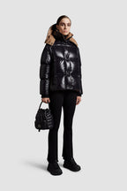 Parana Short Down Jacket – this Parana down jacket is characterized by its precious shiny nylon laqué texture – LUX VERSE Luxury Designer Fashion Outlet