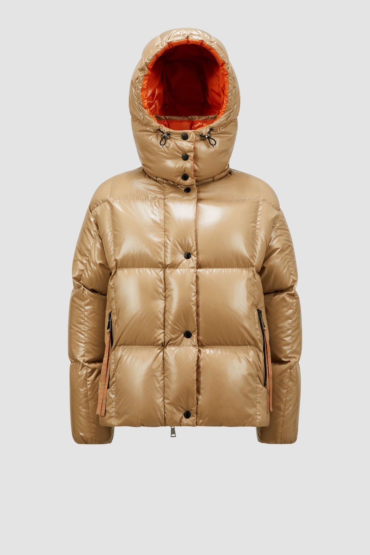 Parana Short Down Classic Jacket – this Parana down jacket is characterized by its precious shiny nylon laqué texture – LUX VERSE Luxury Designer Fashion Outlet