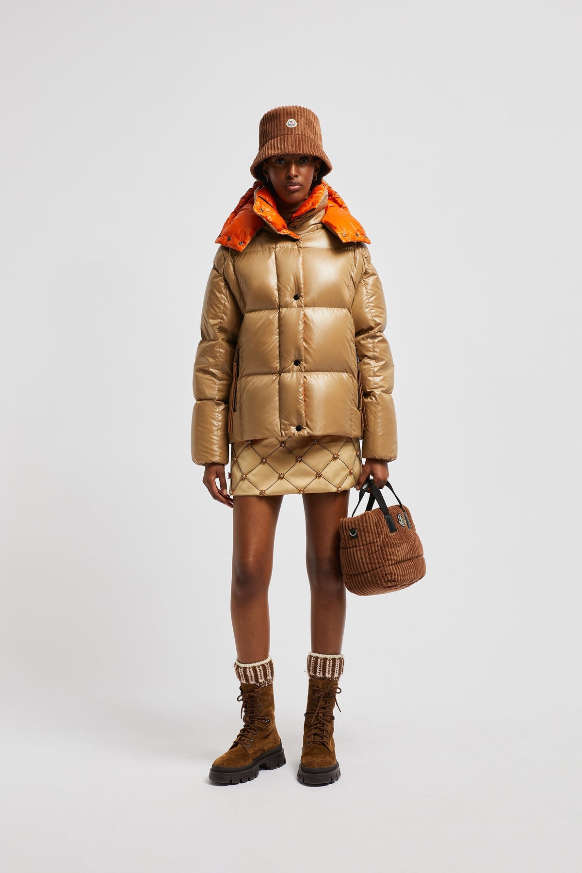 Parana Short Down Classic Jacket – crafted from nylon laqué Nylon laqué lining Down-filled Detachable hood Zipper – LUX VERSE Luxury Designer Fashion Outlet