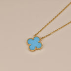Clover 15mm Vintage Turquoise Necklace – LUX VERSE Luxury Designer Fashion Outlet