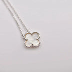 Clover  15mm White Mother-of-pearl Silver – LUX VERSE Luxury Designer Fashion Outlet