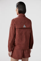 Pochet Outdoor Shirt Jacket – crafted from micro ripstop Nylon lining Down-filled Water-repellent-look two-way – LUX VERSE Luxury Designer Fashion Outlet