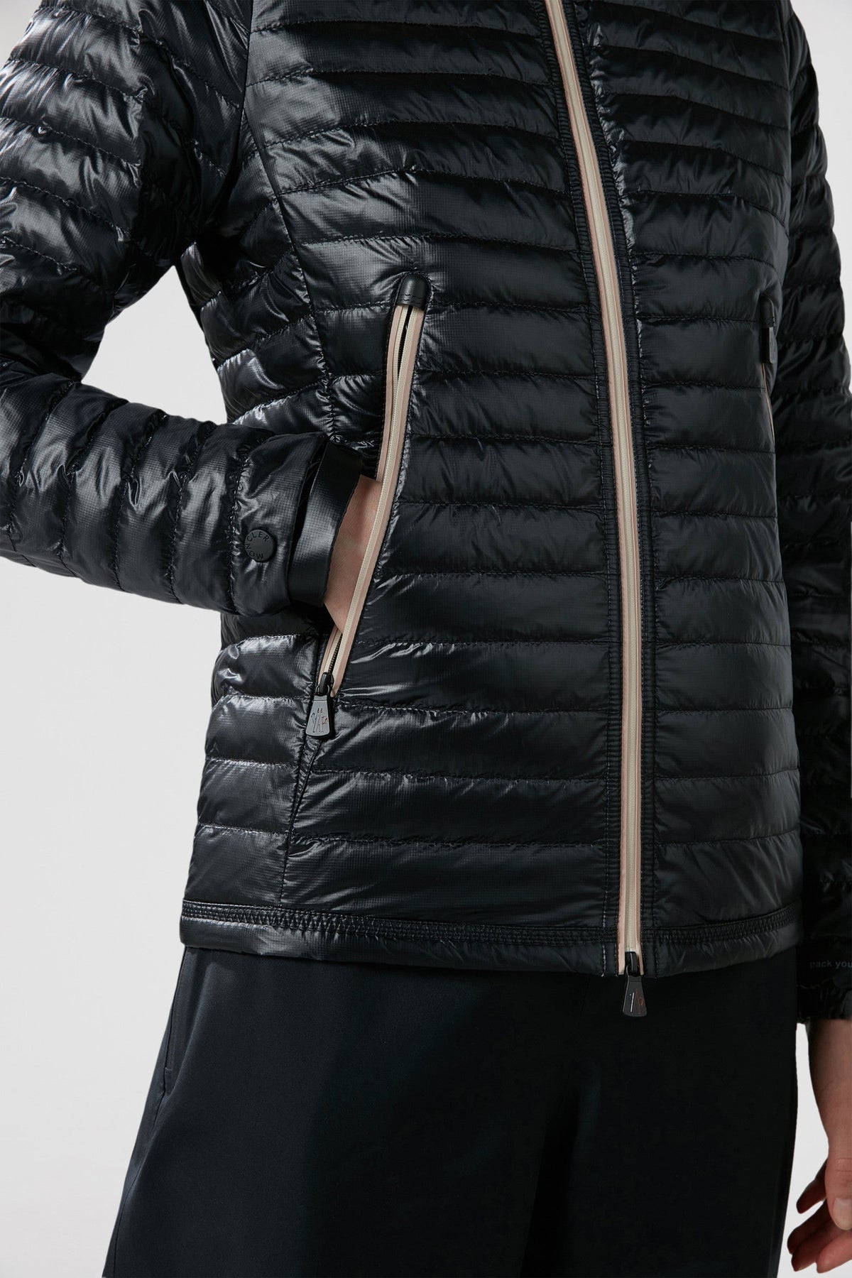 Pontaix Short Down Jacket – crafted from micro ripstop Nylon lining Down-filled Water-repellent-look two-way – LUX VERSE Luxury Designer Fashion Outlet