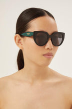 Cat-eye black sunglasses Heritage – sunglasses for women include a wide range of silhouettes and colors – LUX VERSE Luxury Designer Fashion Outlet