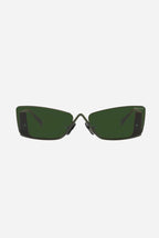 Flat top green sunglasses women Catwalk – of silhouettes and colors: from the refined Cinzma styles to square – LUX VERSE Luxury Designer Fashion Outlet