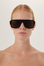 Flat top pilot sunglasses – cinŽma styles to square Monochrome symbol frames – LUX VERSE Luxury Designer Fashion Outlet