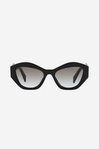 Oval black sunglasses featuring iconic logo – of silhouettes and colors: from the refined CinŽma styles to square – LUX VERSE Luxury Designer Fashion Outlet