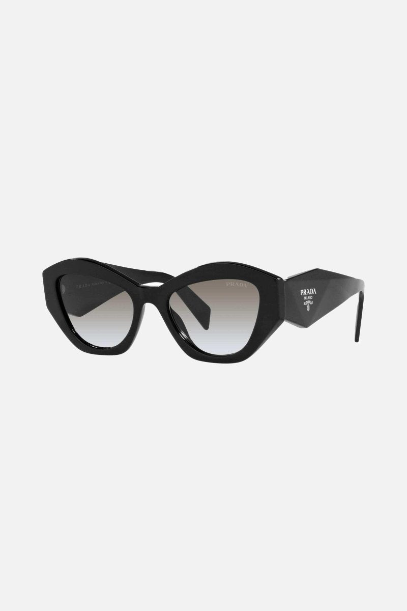 Oval black sunglasses featuring iconic logo – sunglasses for women include a wide range of silhouettes and colors – LUX VERSE Luxury Designer Fashion Outlet
