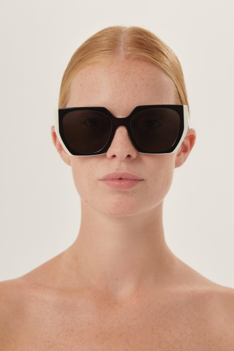 Oversized cat eye black and white sunglasses – of silhouettes and colors: from the refined CinŽma styles to square – LUX VERSE Luxury Designer Fashion Outlet