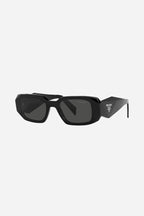 PR17WS symbol black oval sunglasses – sunglasses for women include a wide range of silhouettes and colors – LUX VERSE Luxury Designer Fashion Outlet