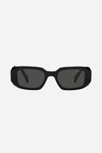 PR17WS symbol black oval sunglasses – sunglasses for women include a wide range of silhouettes and colors – LUX VERSE Luxury Designer Fashion Outlet