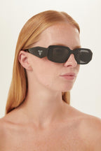 PR17WS symbol black oval sunglasses – cinŽma styles to square Monochrome symbol frames – LUX VERSE Luxury Designer Fashion Outlet