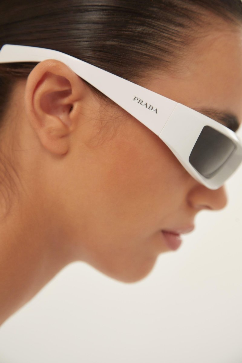 Runway wrap around white sunglasses – sunglasses for women include a wide range of silhouettes and colors – LUX VERSE Luxury Designer Fashion Outlet
