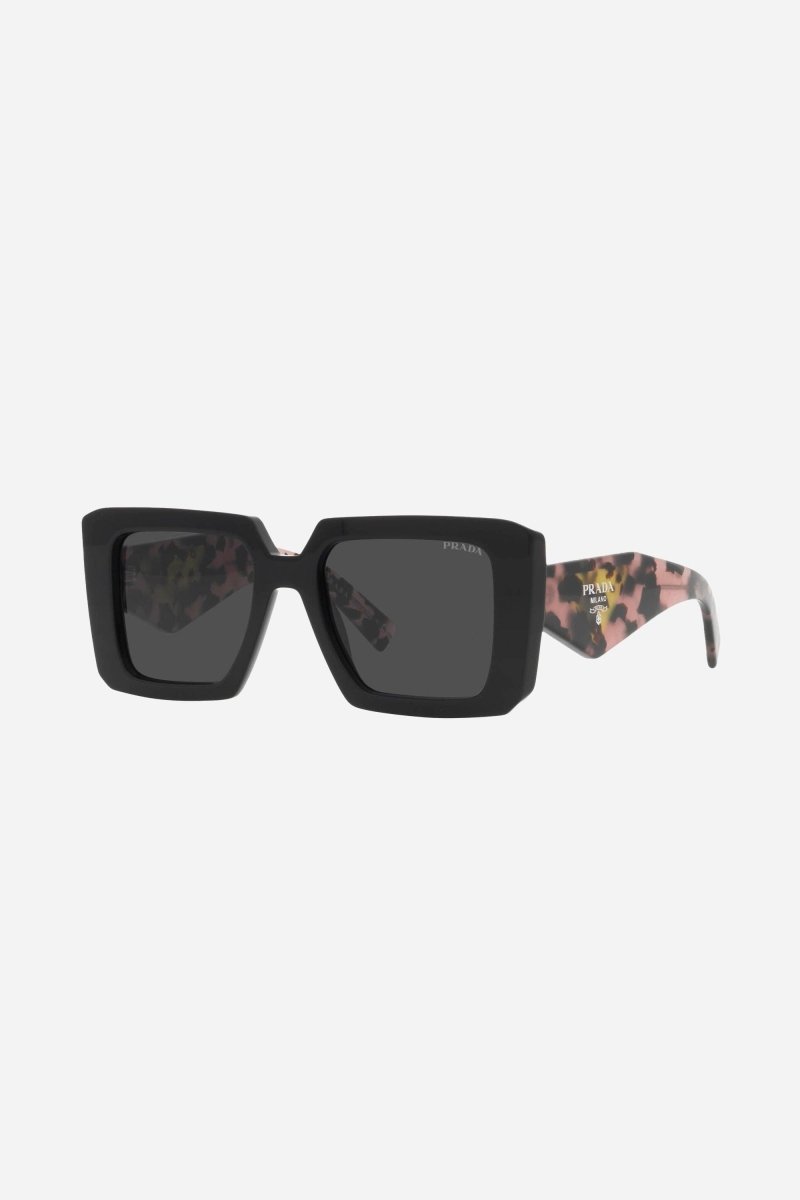 Squared sunglasses featuring the signature logo triangle – sunglasses for women include a wide range of silhouettes and colors – LUX VERSE Luxury Designer Fashion Outlet