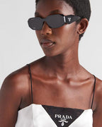 Symbole sunglasses. – the bold frame front has an avant-garde silhouette defined by the extreme angled cut – LUX VERSE Luxury Designer Fashion Outlet