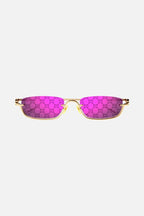 PRE ORDER Avail. 12th August - micro metal sunglasses with GG lenses – half rim construction – LUX VERSE Luxury Designer Fashion Outlet