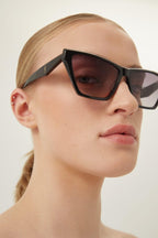 PRE ORDER Avail. 24th June - black cat eye sunglasses – a strong feminine cat eye shape, the evolution of the Monogram line in a new iconic – LUX VERSE Luxury Designer Fashion Outlet