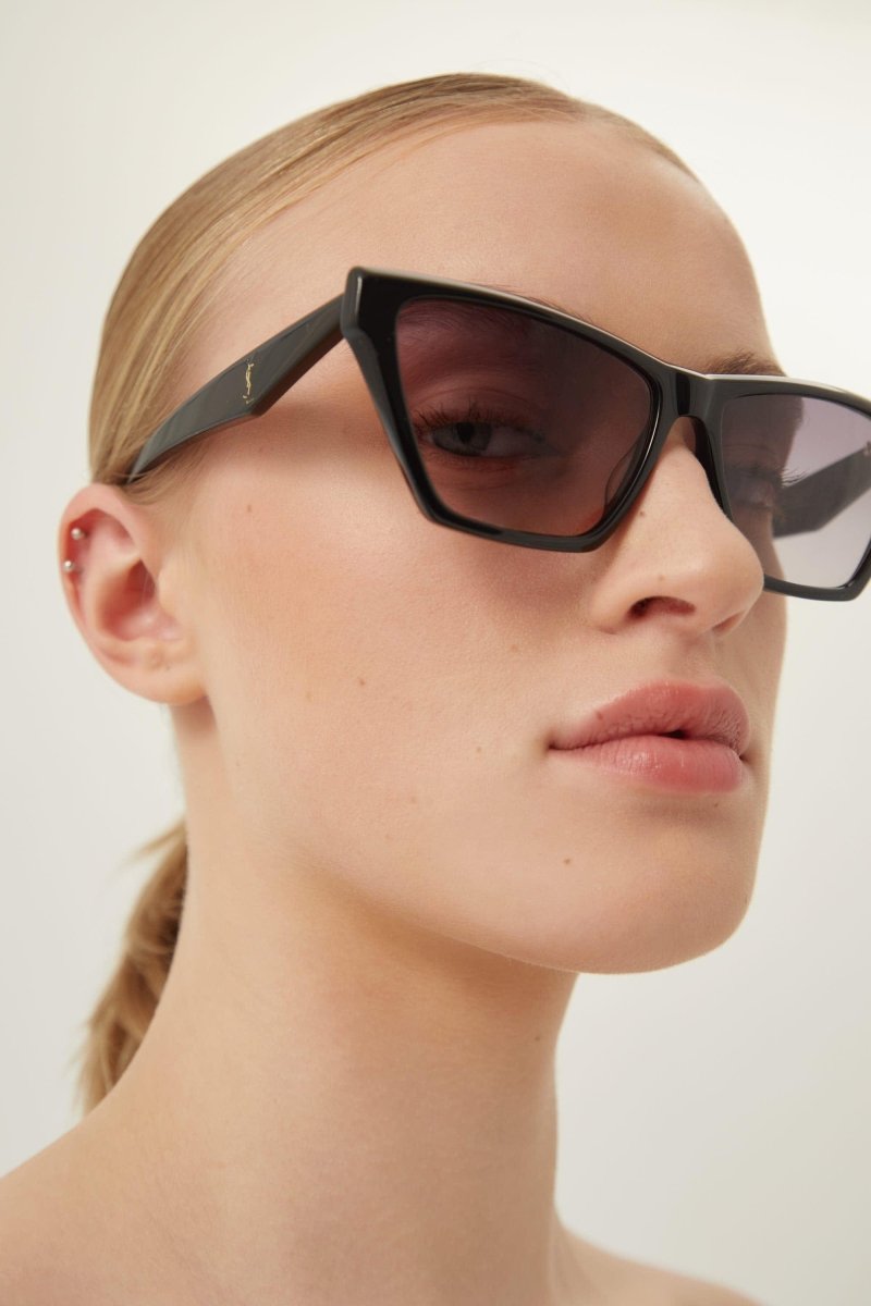 PRE ORDER Avail. 24th June - black cat eye sunglasses – a strong feminine cat eye shape, the evolution of the Monogram line in a new iconic – LUX VERSE Luxury Designer Fashion Outlet