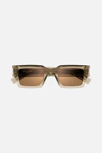 PRE ORDER Avail. July 23 - bold crystal squared sunglasses – tHE STYLE IS ENRICHED BY THE BIGGEST CORNER ANGLE EVER, 1 CM,PAIRED WITH THE METAL – LUX VERSE Luxury Designer Fashion Outlet