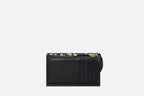 Saddle Cosmos Zipped Card Holder – it is crafted in blue Oblique jacquard and can accommodate the small daily essentials – LUX VERSE Luxury Designer Fashion Outlet