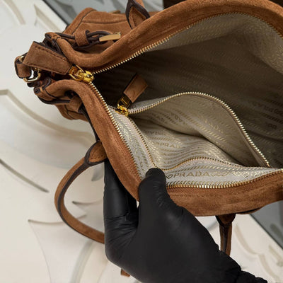 Bonnie nubuck leather handbag